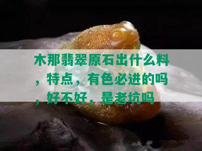 木那翡翠原石出什么料，特点，有色必进的吗，好不好，是老坑吗