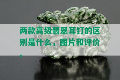 两款高级翡翠耳钉的区别是什么，图片和评价。