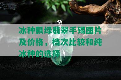 冰种飘绿翡翠手镯图片及价格，档次比较和纯冰种的选择