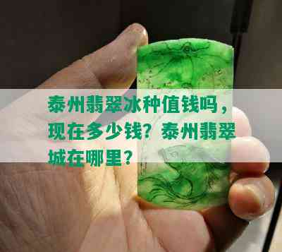 泰州翡翠冰种值钱吗，现在多少钱？泰州翡翠城在哪里？