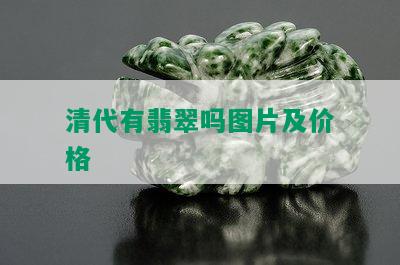 清代有翡翠吗图片及价格