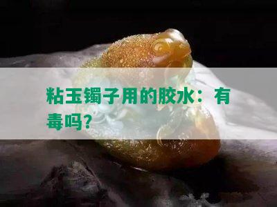 粘玉镯子用的胶水：有吗？