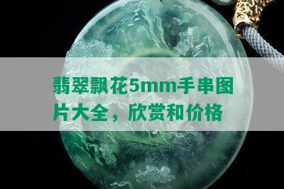 翡翠飘花5mm手串图片大全，欣赏和价格