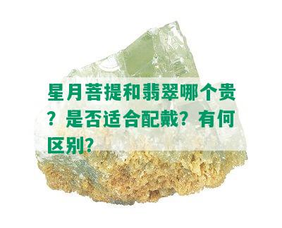 星月菩提和翡翠哪个贵？是否适合配戴？有何区别？