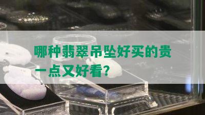 哪种翡翠吊坠好买的贵一点又好看？