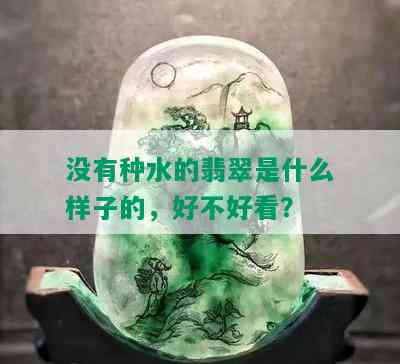 没有种水的翡翠是什么样子的，好不好看？