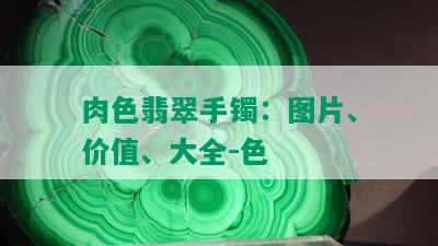 肉色翡翠手镯：图片、价值、大全-色