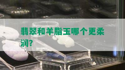 翡翠和羊脂玉哪个更柔润？