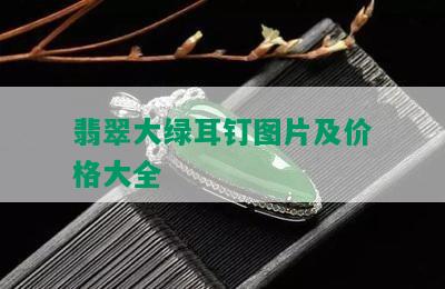 翡翠大绿耳钉图片及价格大全