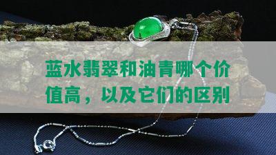 蓝水翡翠和油青哪个价值高，以及它们的区别