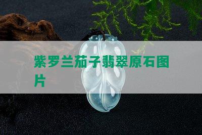 紫罗兰茄子翡翠原石图片