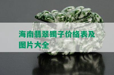 海南翡翠镯子价格表及图片大全