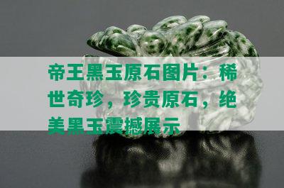 帝王黑玉原石图片：稀世奇珍，珍贵原石，绝美黑玉震撼展示