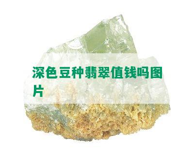 深色豆种翡翠值钱吗图片