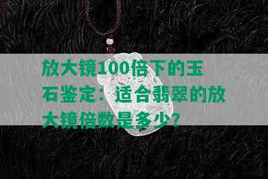 放大镜100倍下的玉石鉴定：适合翡翠的放大镜倍数是多少？