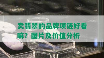 卖翡翠的品牌项链好看嘛？图片及价值分析