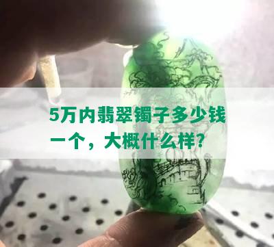 5万内翡翠镯子多少钱一个，大概什么样？