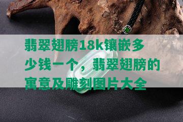 翡翠翅膀18k镶嵌多少钱一个，翡翠翅膀的寓意及雕刻图片大全