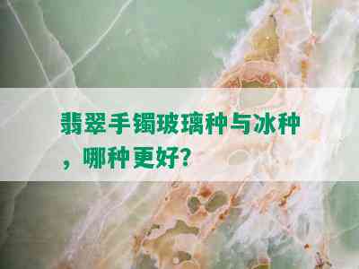 翡翠手镯玻璃种与冰种，哪种更好？