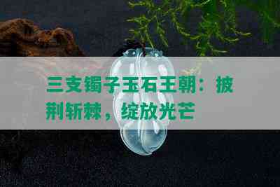 三支镯子玉石王朝：披荆斩棘，绽放光芒