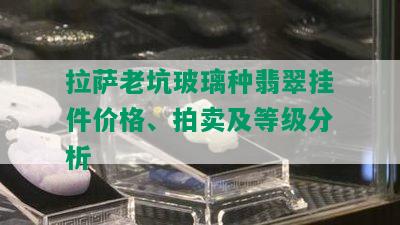  *** 老坑玻璃种翡翠挂件价格、拍卖及等级分析