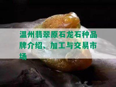 温州翡翠原石龙石种品牌介绍、加工与交易市场