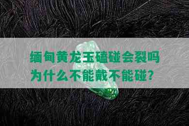 缅甸黄龙玉磕碰会裂吗为什么不能戴不能碰？