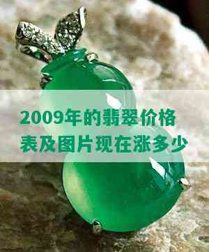 2009年的翡翠价格表及图片现在涨多少