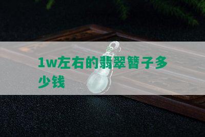 1w左右的翡翠簪子多少钱