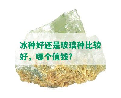 冰种好还是玻璃种比较好，哪个值钱?