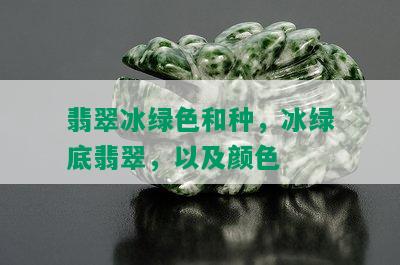 翡翠冰绿色和种，冰绿底翡翠，以及颜色