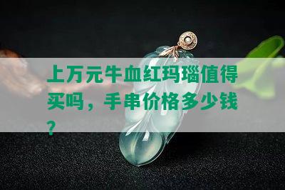 上万元牛血红玛瑙值得买吗，手串价格多少钱？