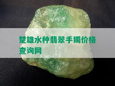 楚雄水种翡翠手镯价格查询网