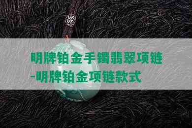 明牌铂金手镯翡翠项链-明牌铂金项链款式