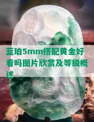 蓝珀5mm搭配黄金好看吗图片欣赏及等级概述