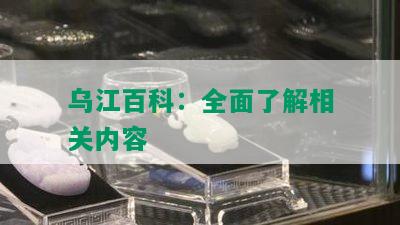 乌江百科：全面了解相关内容