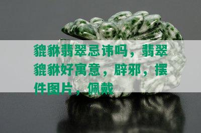 貔貅翡翠忌讳吗，翡翠貔貅好寓意，辟邪，摆件图片，佩戴