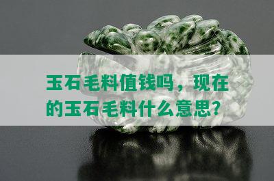 玉石毛料值钱吗，现在的玉石毛料什么意思？