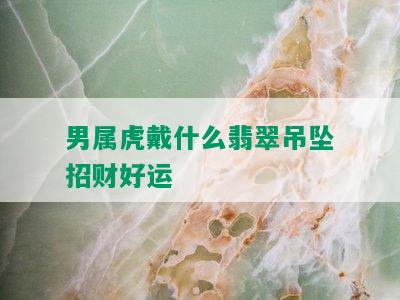 男属虎戴什么翡翠吊坠招财好运