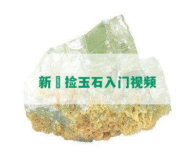 新彊捡玉石入门视频