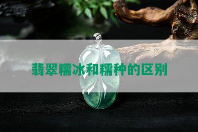 翡翠糯冰和糯种的区别