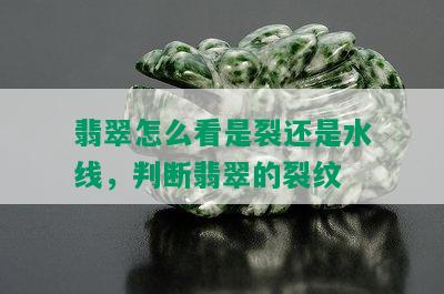 翡翠怎么看是裂还是水线，判断翡翠的裂纹