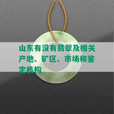 山东有没有翡翠及相关产地、矿区、市场和鉴定机构