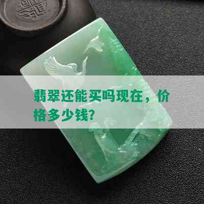 翡翠还能买吗现在，价格多少钱？