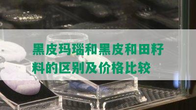 黑皮玛瑙和黑皮和田籽料的区别及价格比较