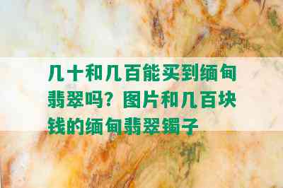 几十和几百能买到缅甸翡翠吗？图片和几百块钱的缅甸翡翠镯子