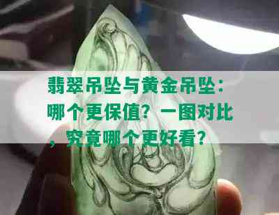 翡翠吊坠与黄金吊坠：哪个更保值？一图对比，究竟哪个更好看？