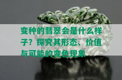 变种的翡翠会是什么样子？探究其形态、价值与可能的变色现象