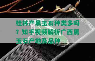 桂林产黑玉石种类多吗？知乎视频解析广西黑玉石产地及品种