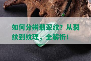 如何分辨翡翠纹？从裂纹到纹理，全解析！